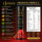 Ojavia Life Premium Biotin Effervescent Tablets | Hair, Skin & Nail Supplement with Zinc, Selenium & L-Lysine
