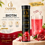 Ojavia Life Premium Biotin Effervescent Tablets | Hair, Skin & Nail Supplement with Zinc, Selenium & L-Lysine